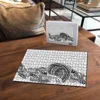 Traditional Polynesian Art Tattoos Puzzle White Color - Polynesian Pride