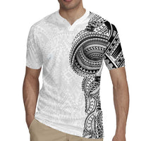 Traditional Polynesian Art Tattoos Rugby Jersey White Color - Polynesian Pride
