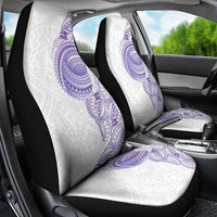 Traditional Polynesian Art Tattoos Car Seat Cover Purple Color - Polynesian Pride