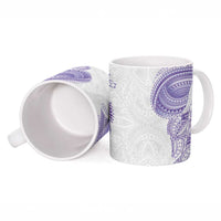 Traditional Polynesian Art Tattoos Ceramic Mug Purple Color - Polynesian Pride