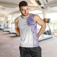 Traditional Polynesian Art Tattoos Men Tank Top Purple Color - Polynesian Pride