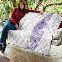 Traditional Polynesian Art Tattoos Quilt Purple Color - Polynesian Pride