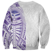 Traditional Polynesian Art Tattoos Sweatshirt Purple Color - Polynesian Pride
