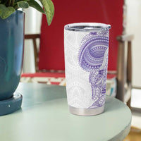 Traditional Polynesian Art Tattoos Tumbler Cup Purple Color - Polynesian Pride
