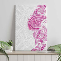 Traditional Polynesian Art Tattoos Canvas Wall Art Pink Color - Polynesian Pride