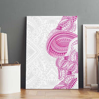 Traditional Polynesian Art Tattoos Canvas Wall Art Pink Color - Polynesian Pride