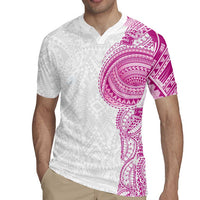 Traditional Polynesian Art Tattoos Rugby Jersey Pink Color - Polynesian Pride