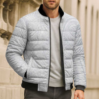 Lotu Tamaiti Bomber Puffer Jacket Traditional Samoan Art Tattoos - Polynesian Pride