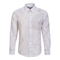 Lotu Tamaiti Long Sleeve Button Shirt Traditional Samoan Art Tattoos - Polynesian Pride