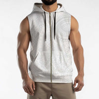 Lotu Tamaiti Sleeveless Zip Hoodie Traditional Samoan Art Tattoos - Polynesian Pride