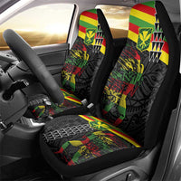 Kanaka Maoli Running Car Seat Cover Kakau Pattern with Kanaka Maoli Flag Color LT03 - Polynesian Pride