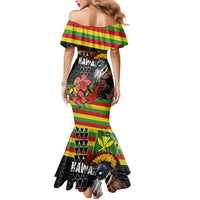 Kanaka Maoli Ikaika Warrior Mermaid Dress Hibiscus Kakau Art and Tapa Tribal Pattern LT03 - Polynesian Pride