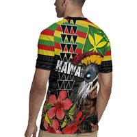 Kanaka Maoli Ikaika Warrior Rugby Jersey Hibiscus Kakau Art and Tapa Tribal Pattern LT03 - Polynesian Pride