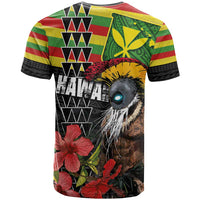 Kanaka Maoli Ikaika Warrior T Shirt Hibiscus Kakau Art and Tapa Tribal Pattern LT03 - Polynesian Pride