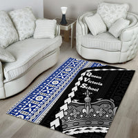Fiji Queen Victoria School Area Rug Tapa and Polynesian Tribal Pattern Half Style LT03 - Polynesian Pride