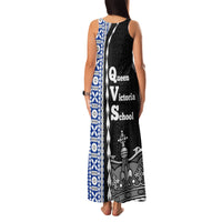 Fiji Queen Victoria School Family Matching Tank Maxi Dress and Hawaiian Shirt Tapa and Polynesian Tribal Pattern Half Style LT03 - Polynesian Pride