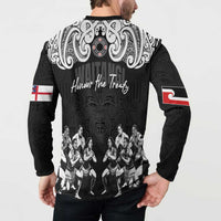 Aotearoa Waitangi Day - Toitu Te Tiriti Button Sweatshirt New Zealand Honour the Treaty