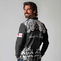 Aotearoa Waitangi Day - Toitu Te Tiriti Long Sleeve Polo Shirt New Zealand Honour the Treaty