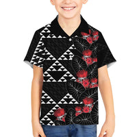 Hawaiian White Kakau Art Tattoo-Ohia Lehua and Taro Leaves Family Matching Long Sleeve Bodycon Dress and Hawaiian Shirt