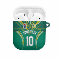 Custom Cook Islands Rugby AirPods Case Tatau Art Sport Style Green Color LT03 Green - Polynesian Pride