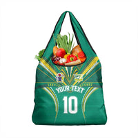 Custom Cook Islands Rugby Grocery Bag Tatau Art Sport Style Green Color LT03 1-pack One Size Green - Polynesian Pride