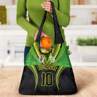 Custom Cook Islands Rugby Grocery Bag Tatau Art Sport Style Black Color