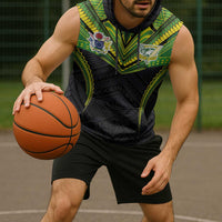 Custom Cook Islands Rugby Sleeveless Hoodie Tatau Art Sport Style Black Color LT03 - Polynesian Pride