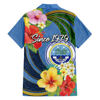 Micronesia Constitution Day Family Matching Short Sleeve Bodycon Dress and Hawaiian Shirt Hibiscus and Tapa Tribal Pattern LT03 - Polynesian Pride