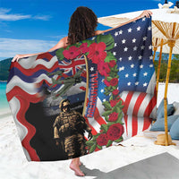 Hawaii and United States Memorial Day Sarong Honor and Remember The Fallen