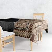 Samoa Siapo Motif Half Style Tablecloth Brown Version LT03 - Polynesian Pride