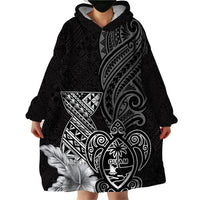 Guam Latte Stone Chamorro Culture Wearable Blanket Hoodie Tapa Pattern