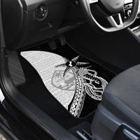 Guam Fish Hook and Palm Tree Car Mats Polynesian Pattern Half Style
