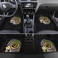 Vanuatu Independence Day Car Mats Melanesian Tribal Pig Tusk with Tropical Plants