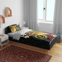 Vanuatu and Papua New Guinea Together Bedding Set Bird-of-paradise and Pig Tusk Melanesian Pattern LT03 - Polynesian Pride