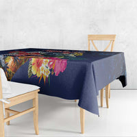 Australia and New Zealand Tablecloth Merry Christmas-Tuatara and Koala with Plants Xmas Style LT03 - Polynesian Pride