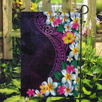 Hawaiian Plumeria-Polynesian Art Tattoo Mauve Color Garden Flag