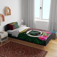 Vanuatu 44th Anniversary Independence Day Bedding Set Boars Tusk and Namele Plant LT03