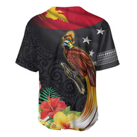 Papua New Guinea Independence Day Baseball Jersey PNG Flag and Bird-of-Paradise LT03 - Polynesian Pride