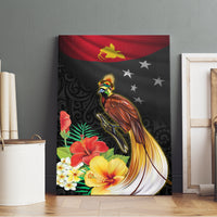 Papua New Guinea Independence Day Canvas Wall Art PNG Flag and Bird-of-Paradise LT03 - Polynesian Pride