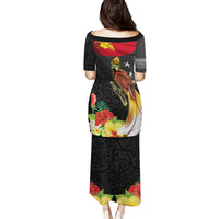 Papua New Guinea Independence Day Family Matching Puletasi and Hawaiian Shirt PNG Flag and Bird-of-Paradise LT03 - Polynesian Pride