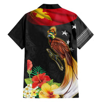 Papua New Guinea Independence Day Family Matching Summer Maxi Dress and Hawaiian Shirt PNG Flag and Bird-of-Paradise LT03 - Polynesian Pride
