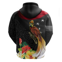 Papua New Guinea Independence Day Zip Hoodie PNG Flag and Bird-of-Paradise