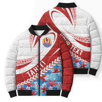 Personalized Tahiti Surfing 2026 Bomber Puffer Jacket Marquesan Tattoo-Sporty Style LT03 - Polynesian Pride