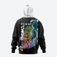 Hawaii Pineapple Surfing Zip Hoodie It's in My DNA - Kakau and Polynesian Pattern LT03 - Polynesian Pride