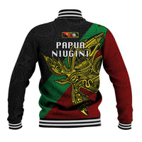 Papua New Guinea East New Britain Province Baseball Jacket PNG Birds Of Paradise Polynesian Arty Style LT03 - Polynesian Pride