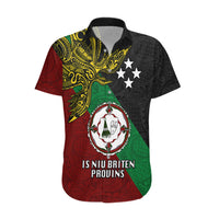 Papua New Guinea East New Britain Province Hawaiian Shirt PNG Birds Of Paradise Polynesian Arty Style LT03 Green - Polynesian Pride