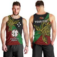 Custom Papua New Guinea East New Britain Province Men Tank Top PNG Birds Of Paradise Polynesian Arty Style LT03 - Polynesian Pride