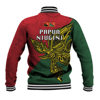 Papua New Guinea East Sepik Province Baseball Jacket PNG Birds Of Paradise Polynesian Arty Style LT03 - Polynesian Pride