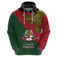 Papua New Guinea East Sepik Province Hoodie PNG Birds Of Paradise Polynesian Arty Style LT03 - Polynesian Pride