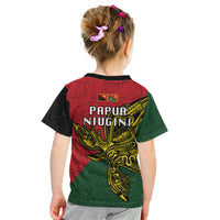Papua New Guinea East Sepik Province Kid T Shirt PNG Birds Of Paradise Polynesian Arty Style LT03 - Polynesian Pride